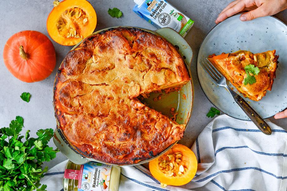 Vegane Kürbislasagne