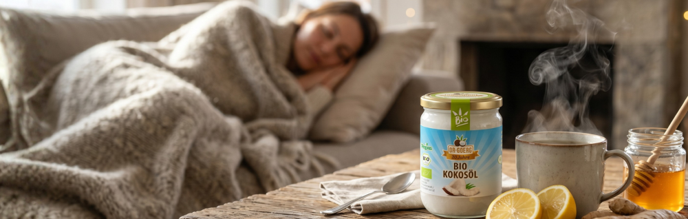 Kokosöl bei Erkältung: Kleine Anwendung, große Wirkung
