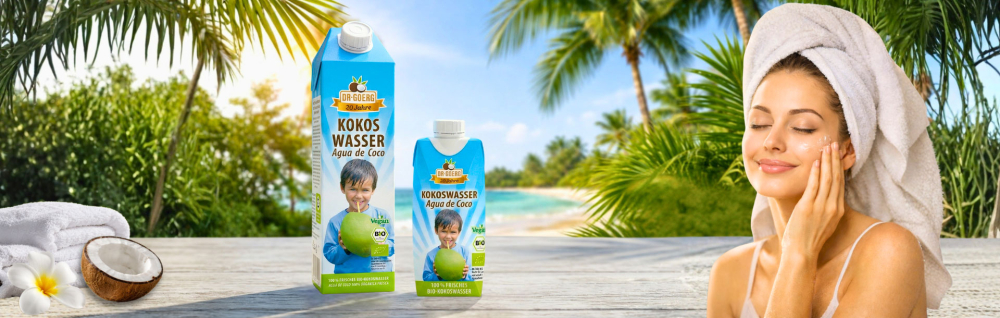 Kokoswasser für die Haut