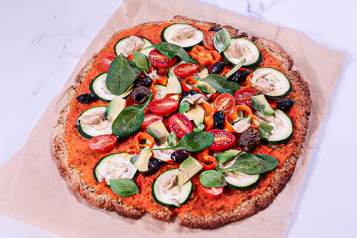 Quinoa Pizza – glutenfrei aus nur 5 Zutaten