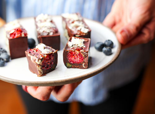 Schoko-Himbeer-Riegel