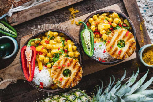 Veganes Ananas Curry