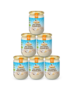 Premium Bio-Kokos-Mandelmus 6x 500 g Sparpaket