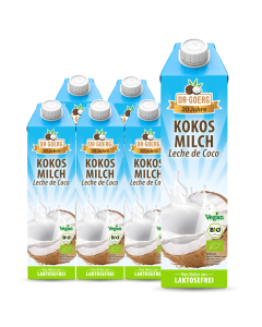 Premium Bio-Kokosmilch 6x 1.000 ml Sparpaket
