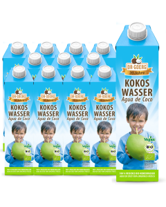 Premium Bio-Kokoswasser 12x 1.000 ml Sparpaket