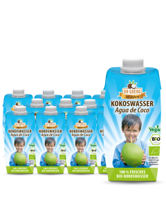 Premium Bio-Kokoswasser 15x 330 ml Sparpaket
