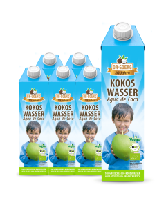 Premium Bio-Kokoswasser 6x 1.000 ml Sparpaket