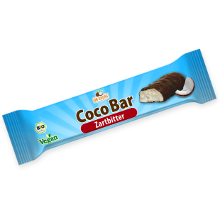 Bio-Kokos-Riegel in Zartbitterschokolade - 40 g