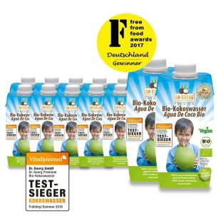 Premium Bio-Kokoswasser 330 ml 12 Stück