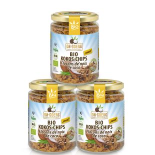 Premium Bio-Kokoschips 3x 160 g Sparpaket