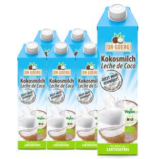 Leche de coco premium orgánica 6x 1.000 ml