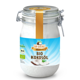 Premium Bio-Kokosöl im 1.000 ml Bügelglas