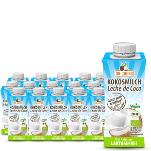 Leche de coco premium orgánica 16x200 ml