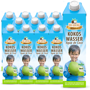Premium Bio-Kokoswasser 12x 1.000 ml Sparpaket