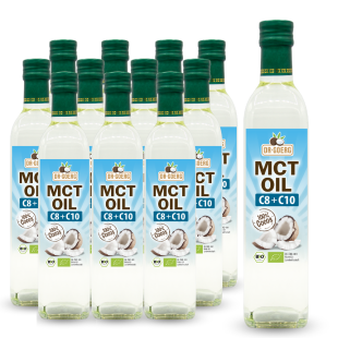 Premium Bio MCT-Öl C8 C10 – 12x 500 ml