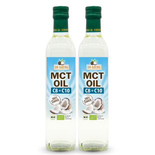Premium Bio MCT-Öl C8 C10 – 2x 500 ml Sparpaket