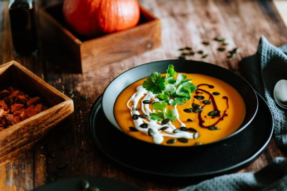 Kürbissuppe mit Ingwer