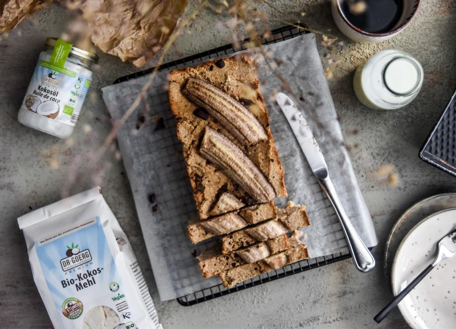 Veganes Schoko-Bananenbrot