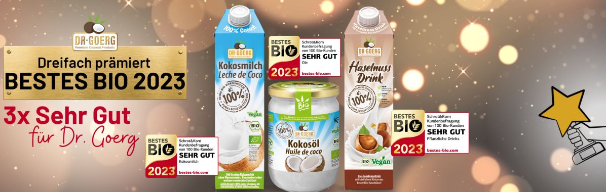 Dreifach prämiert – 3x Bestes Bio für Dr. Goerg