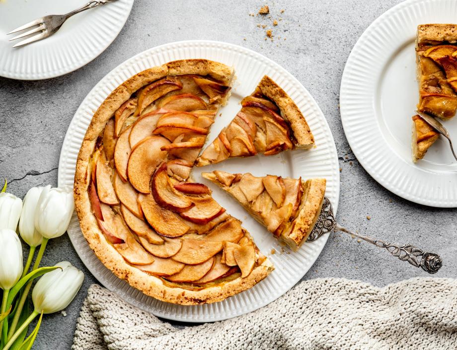 Veganer Apfelkuchen mit Kokosöl