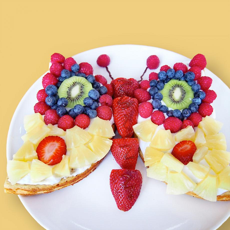 Schmetterlings-Obsttorte
