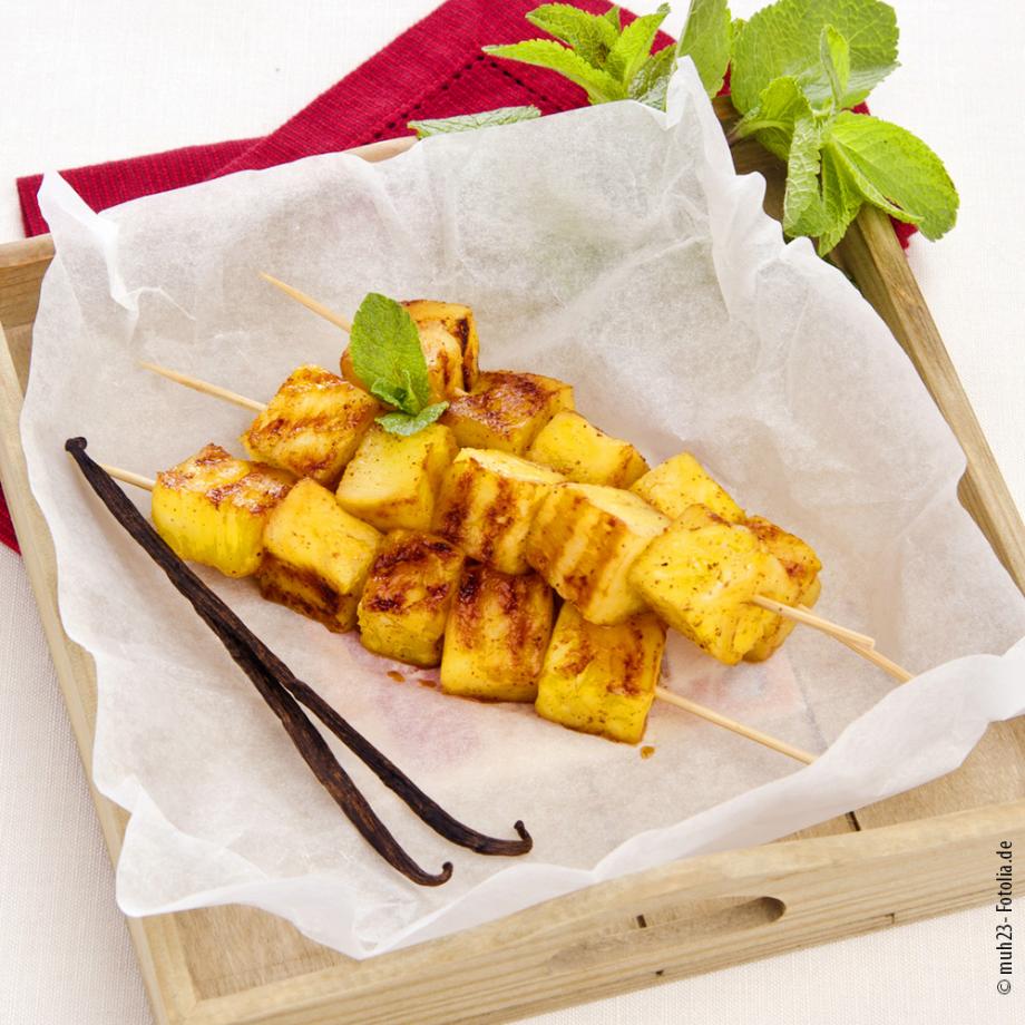 Gegrilltes Obst-Dessert