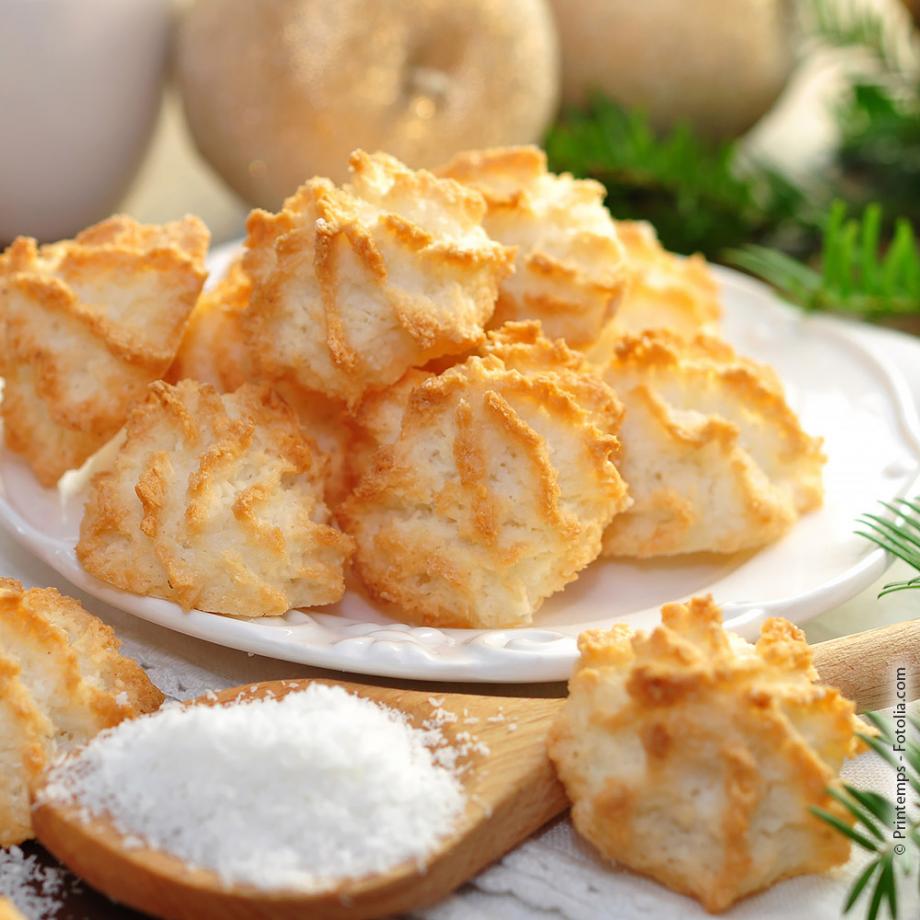 Leichte Kokosmakronen