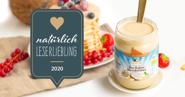 Unser Bio-Kokos-Mandelmus ist der natürlich Leserliebling 2020