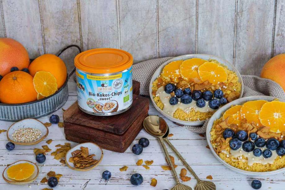 Couscousfrühstück mit Zitrusfrüchten