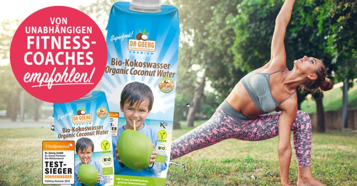 Von Fitnesstrainern empfohlen: Kokoswasser nach dem Sport