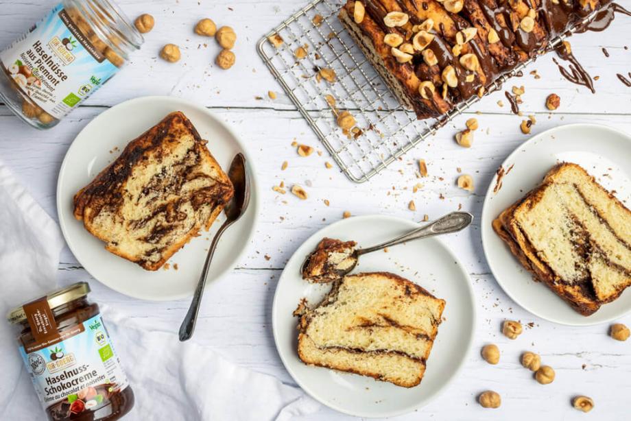 Schoko-Nougat-Zupfbrot