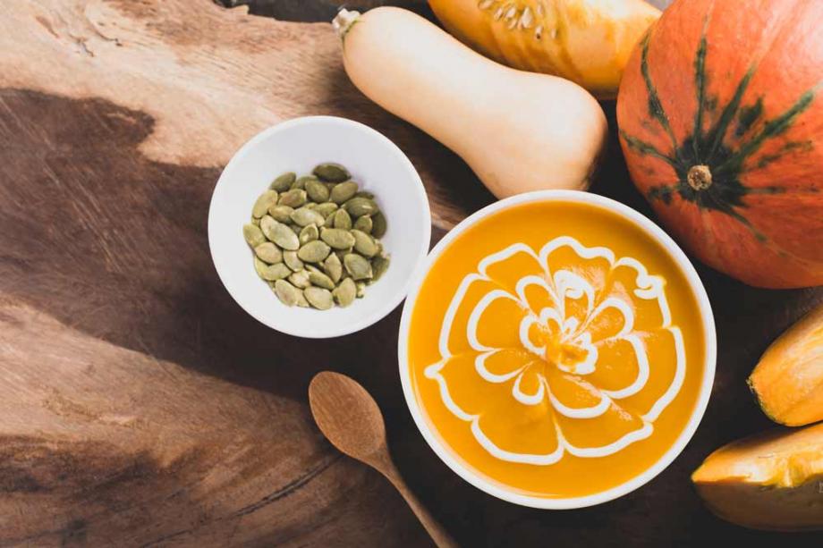 Kürbissuppe mit Kokosmilch