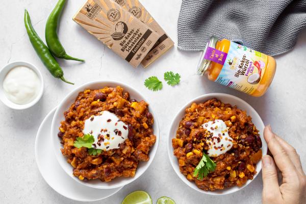 Chili sin Carne mit Schokolade