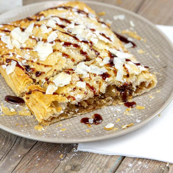 Strudel Vegano de Manzana y Coco