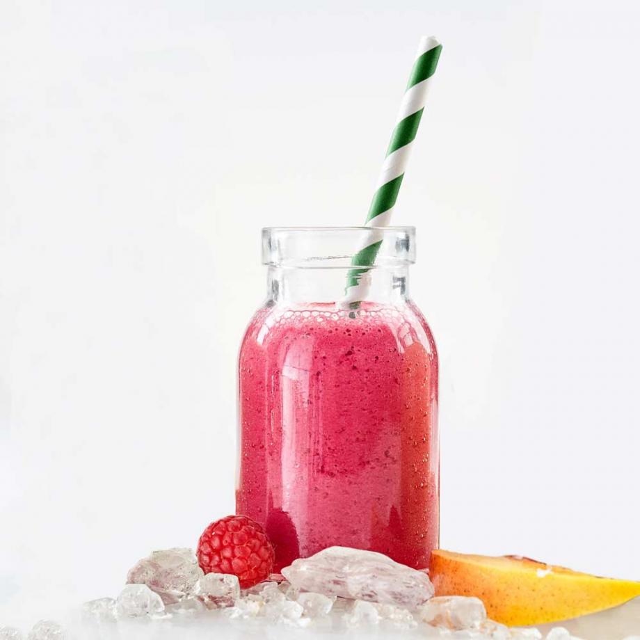 Kokos-Himbeer-Smoothie