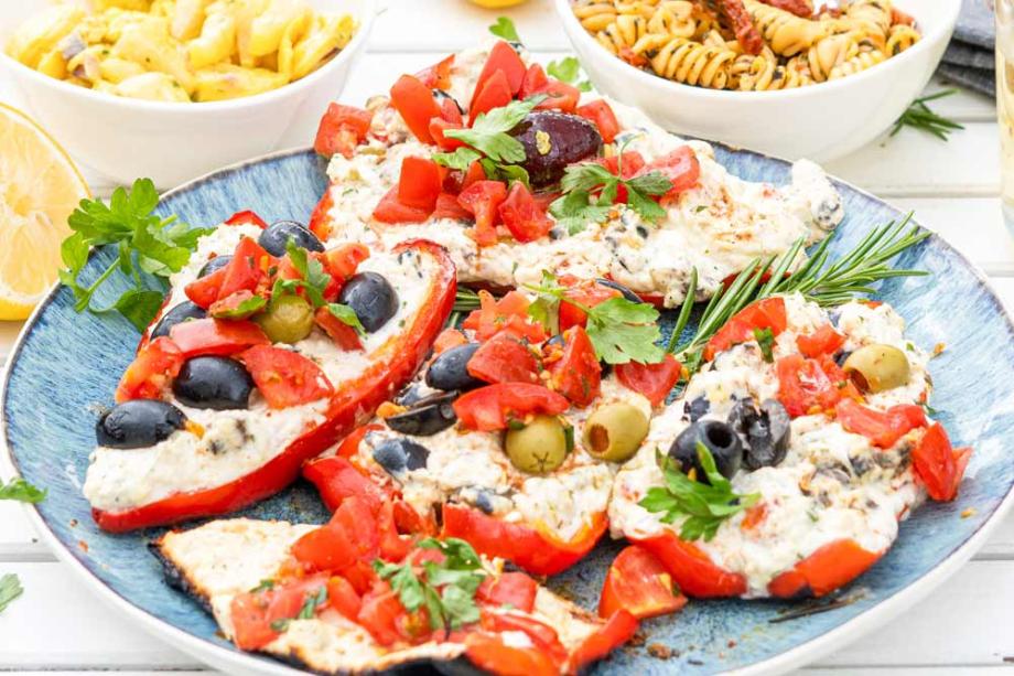 Gefüllte Paprika vom Grill