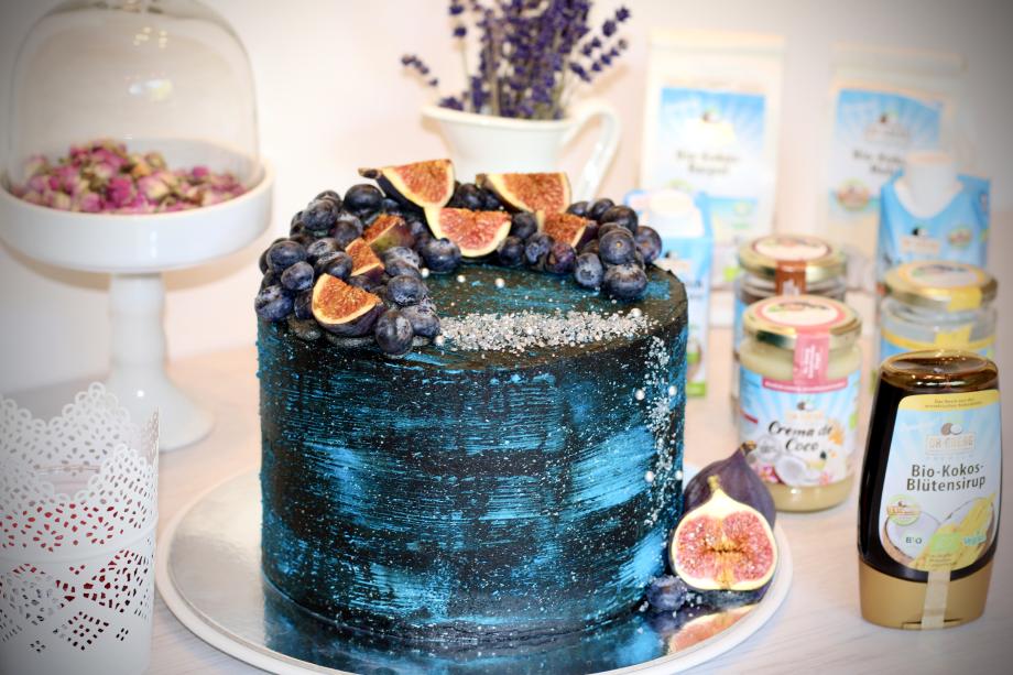 Galaxy-Torte mit Kokosbuttercreme