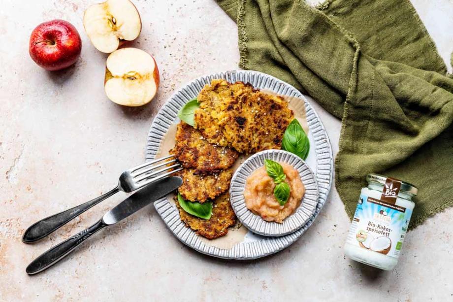 Kartoffelrösti mit Apfelmus