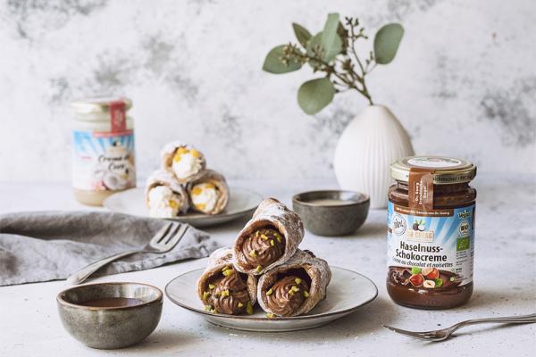 Cannoli mit zweierlei Füllung