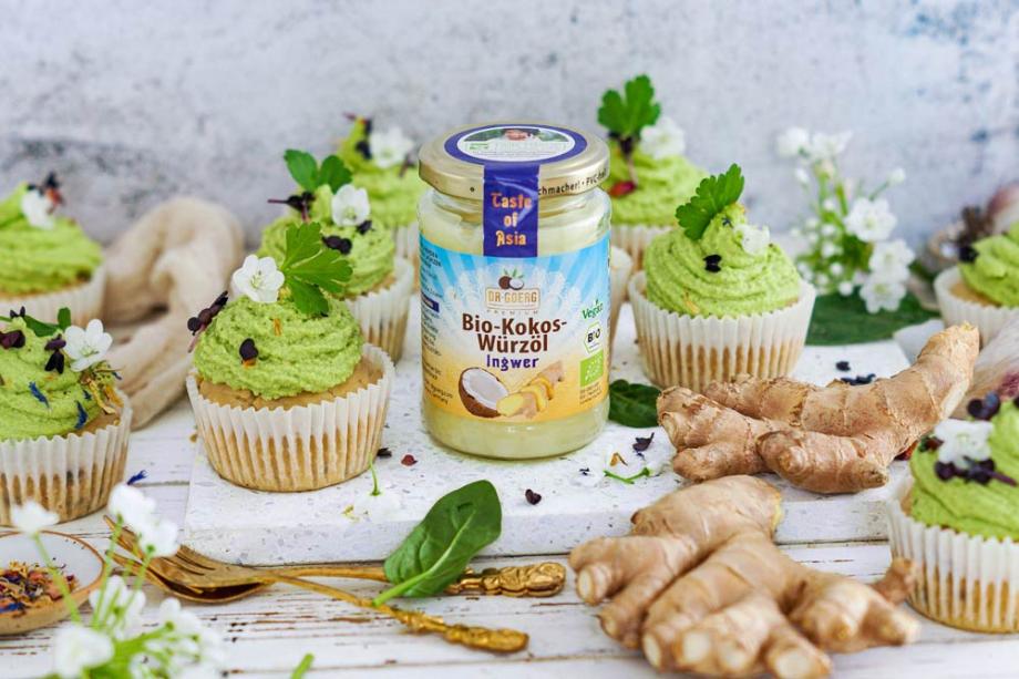Herzhafte Muffins mit Frischkäse Frosting