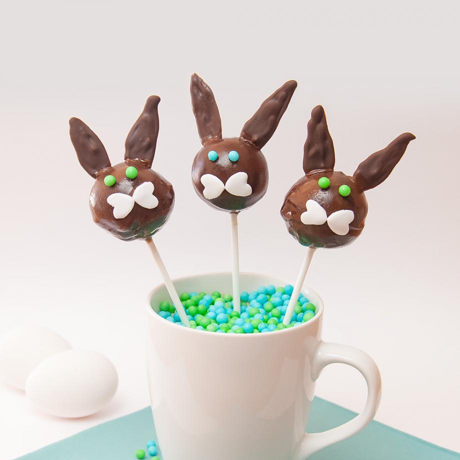 Vegane Schokohasen (Cake Pops)