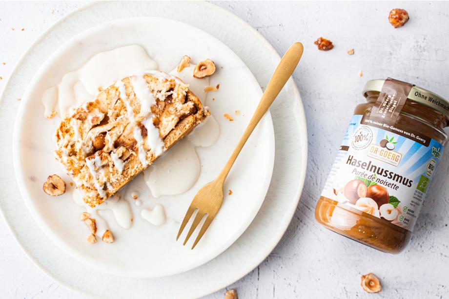 Haselnuss-Babka: vegan mit cremiger Füllung!