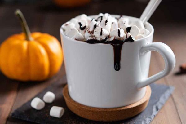 Heiße Marshmallow-Schokolade