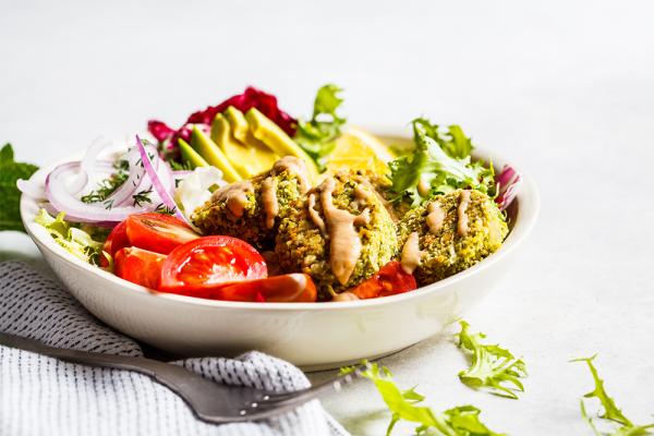 Schnelle Falafel-Bowl