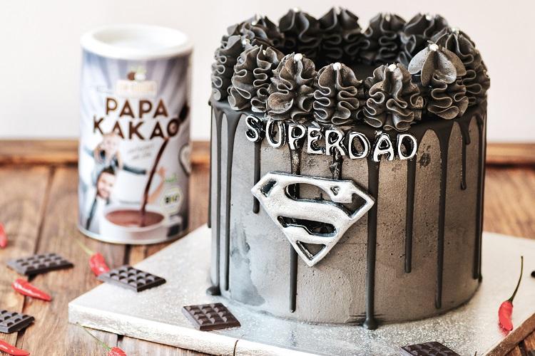 Superdad-Torte mit Haselnuss-Schokocreme