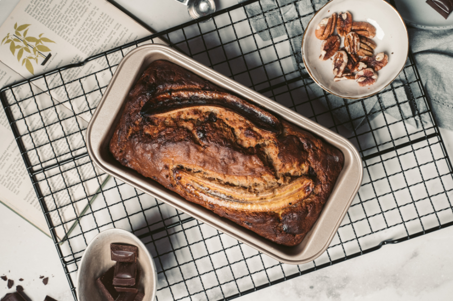 Veganes Schoko-Bananenbrot