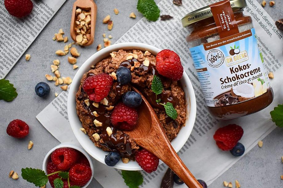 Schoko Baked Oatmeal – vegan & ohne Zucker