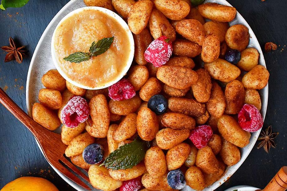 Süße Gnocchi mit Apfelmus