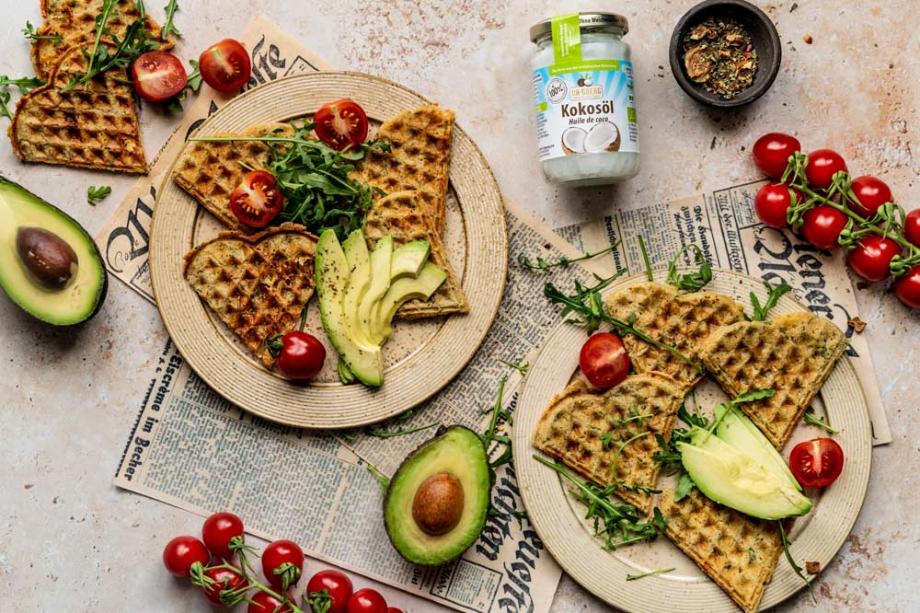 Herzhafte Käsewaffeln