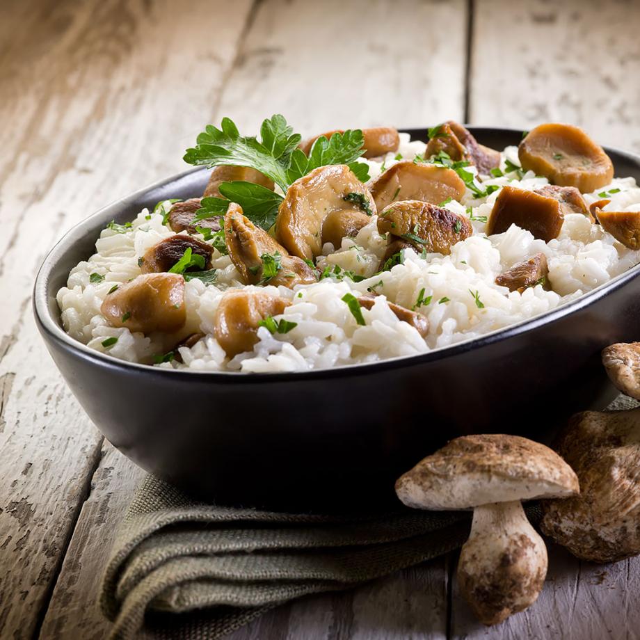 Steinpilz-Kokos-Risotto